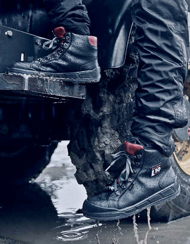 Genuine Leather Work Boots With Quality Steel Caps