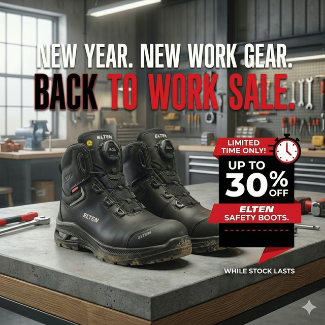 Back to work sale elten work boots and safety shoes