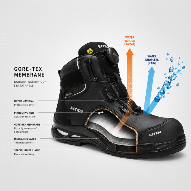 ELTEN FRASER Pro BOA Gore-Tex Firefighting Boot – Waterproof CROSSTECH® Protection