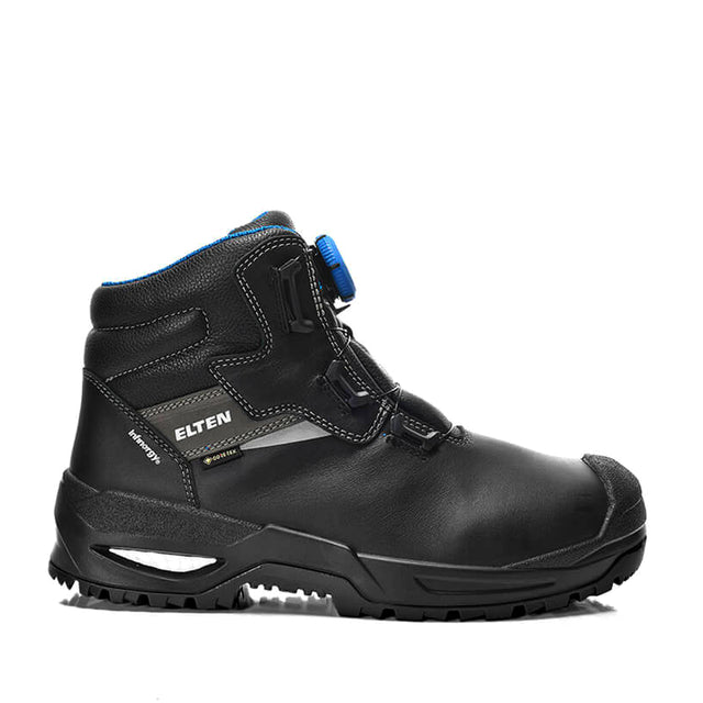 Elten Stefano Boa GTX Waterproof Work Boot For All Trades. Comfort Steel Cap For Dry Feet At Work.