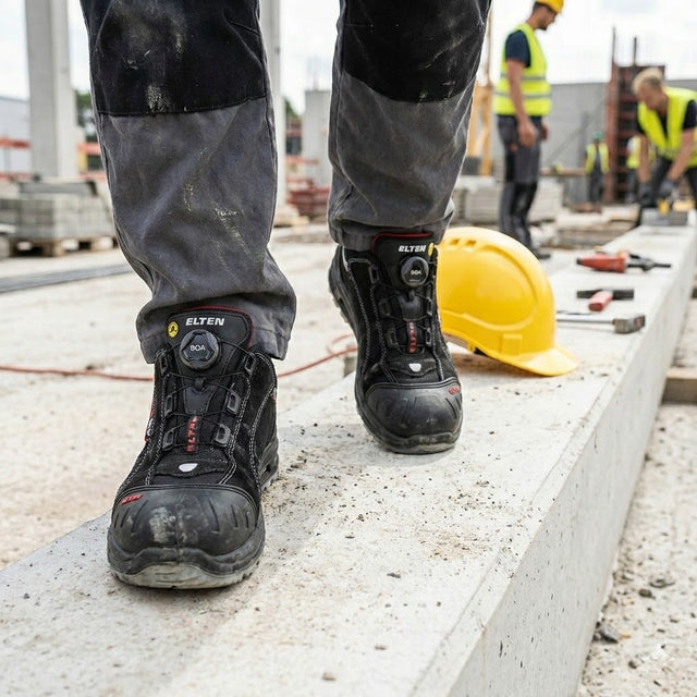 elten safety shoe comfort sole boa lacing