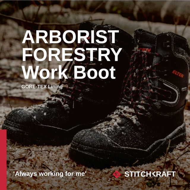 What work boots do I need for tree cutting and forestry work?