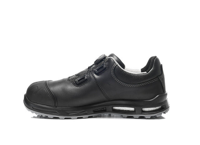Inner side profile of the ELTEN Reaction BOA 4E work shoe, showing medial stitching and arch support.