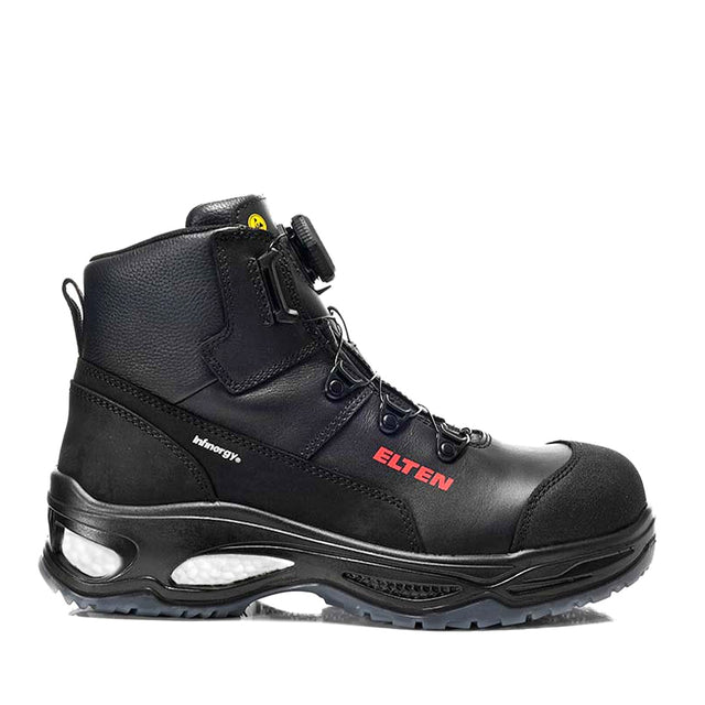 Elten Miles Boa Most Comfortable Work Boot in Australia. Lightweight Composite Cap And Waterproof Safety Footwear Waterproof Leather.