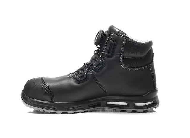 Inner side profile of the ELTEN Reaction BOA 4E work boot, showing medial stitching and arch support.