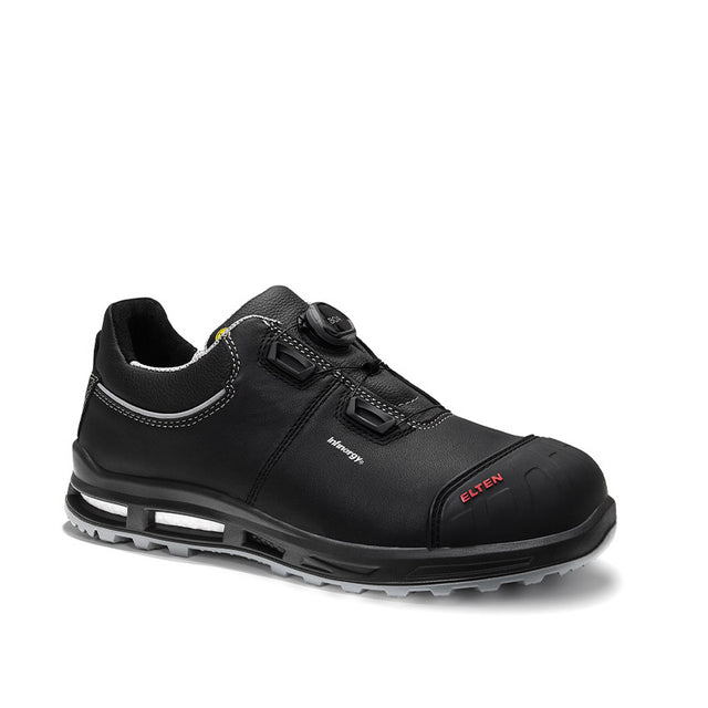 ELTEN Reaction light weight work shoes with composite toe cap. 4E Wide Fit Comfy Safety Shoes From Stitchkraft.