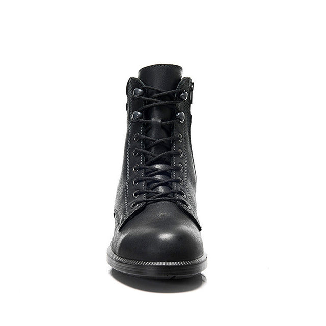 NIKOLA Women's Side Zip Work Boot Leather