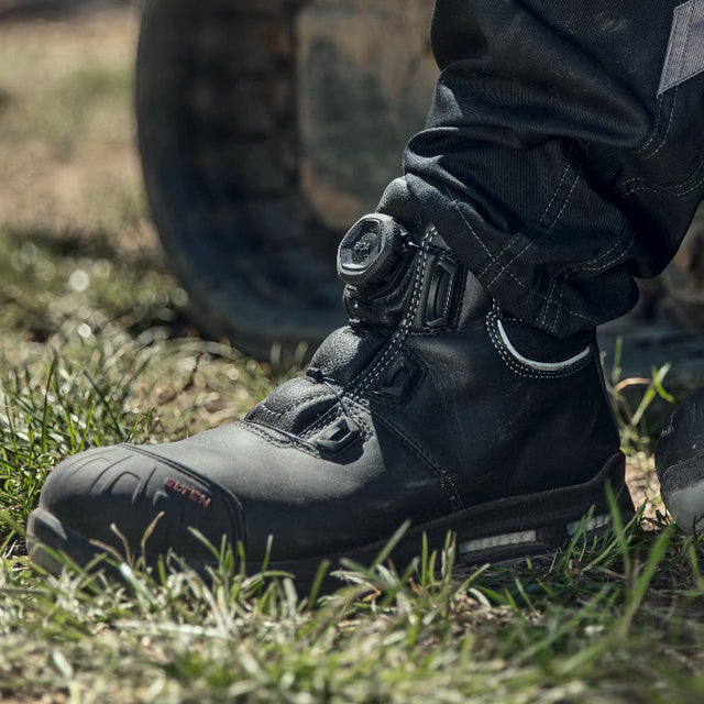 Elten Reaction Boa Lightweight Work Boot. Comfy Composite Toe Cap. Waterproof Arch Support Safety Footwear.